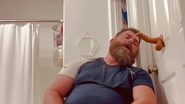 Stocky Thick Married Straight Bearded Bear playing with dildos and cumming sex gay sex hd videos