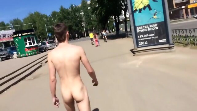 Naked Boy Walking in Public sex gay sex amateur